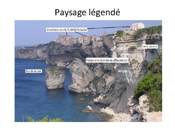 Paysage légendé 