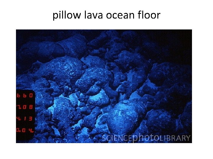 pillow lava ocean floor 