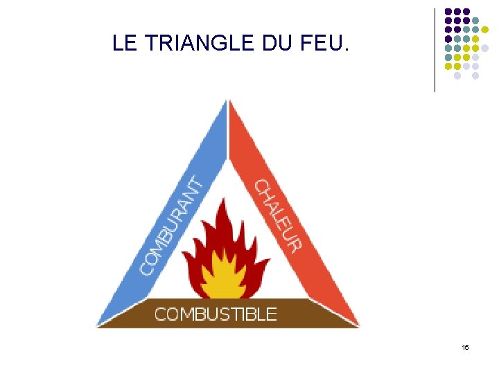 LE TRIANGLE DU FEU. 15 