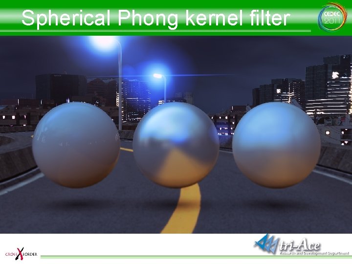 Spherical Phong kernel filter 