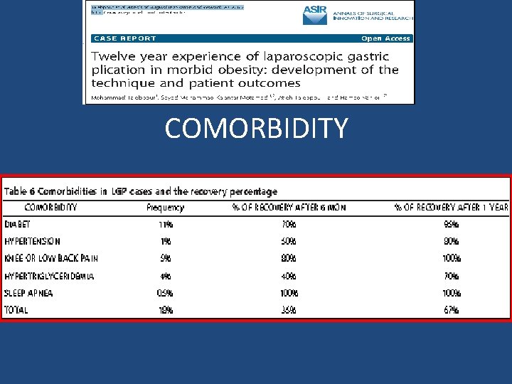 COMORBIDITY 