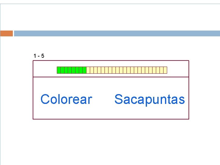 1 - 5 Colorear Sacapuntas 1 - 5 Colorear Sacapuntas