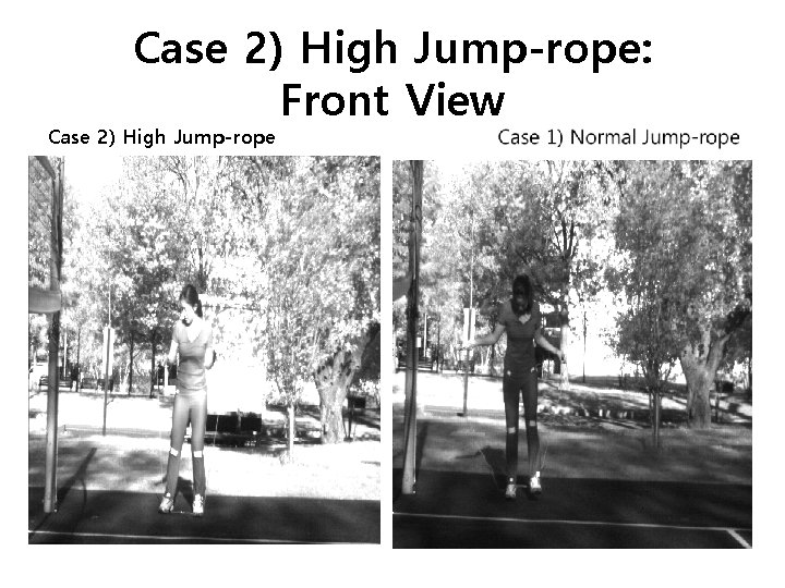 Case 2) High Jump-rope: Front View Case 2) High Jump-rope 