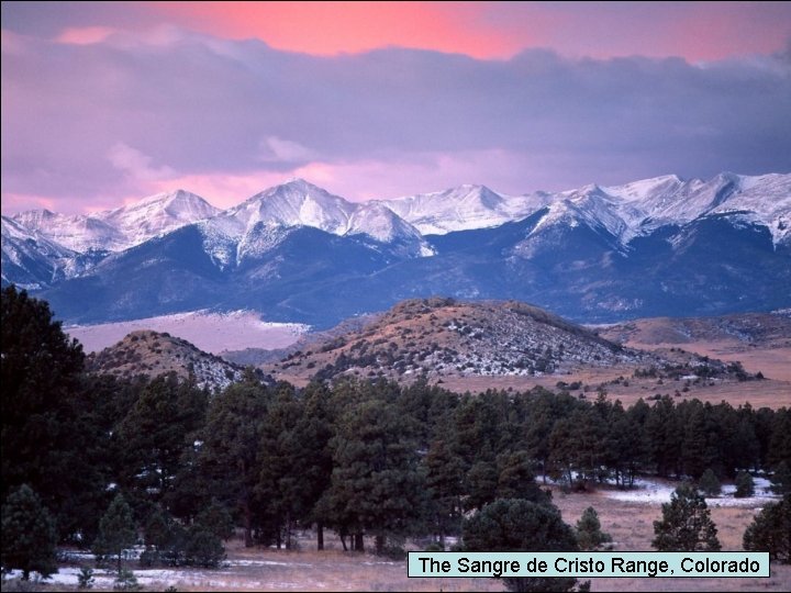The Sangre de Cristo Range, Colorado 
