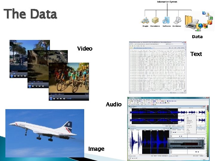 The Data Video Text Audio Image 
