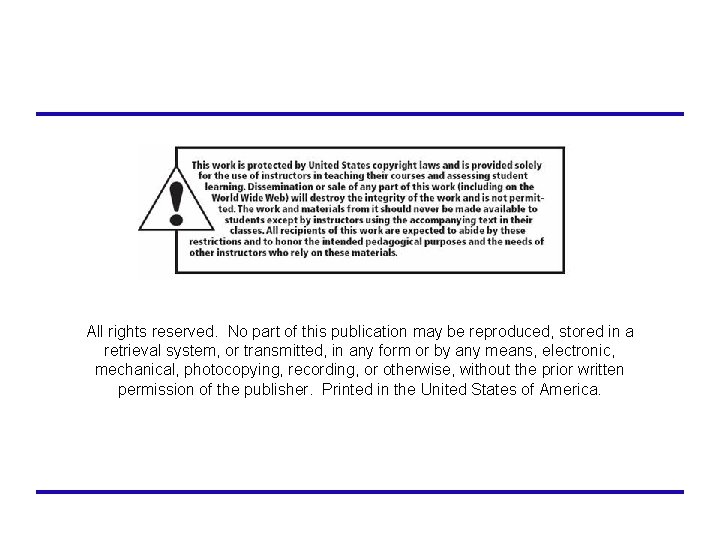 All rights reserved. No part of this publication may be reproduced, stored in a