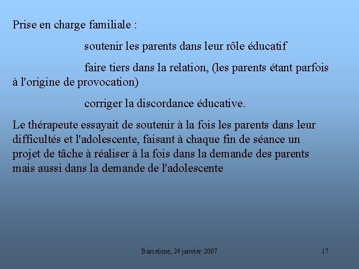 Prise en charge familiale : soutenir les parents dans leur rôle éducatif faire tiers