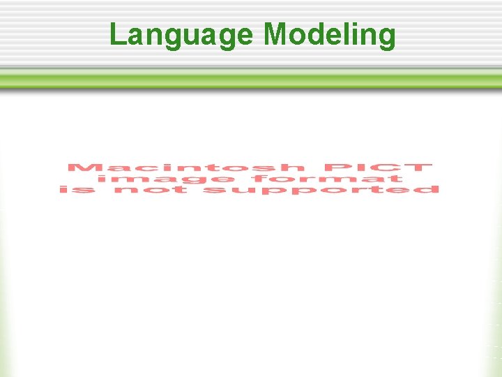 Language Modeling 