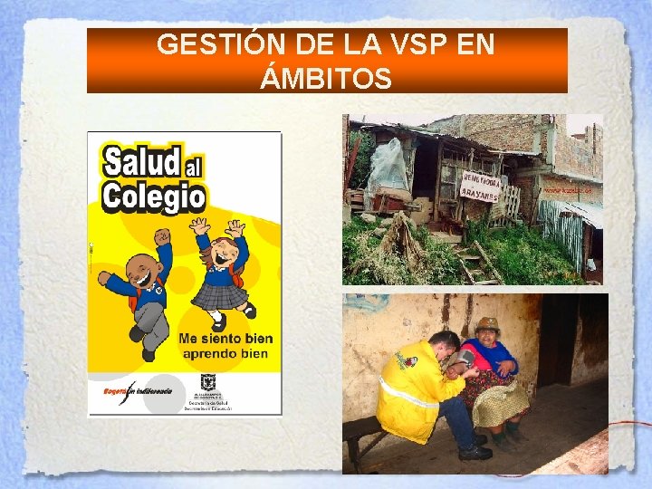 GESTIÓN DE LA VSP EN ÁMBITOS 