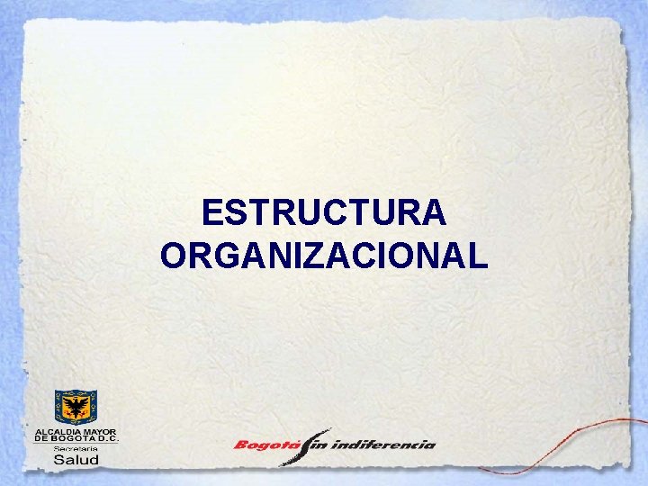ESTRUCTURA ORGANIZACIONAL 