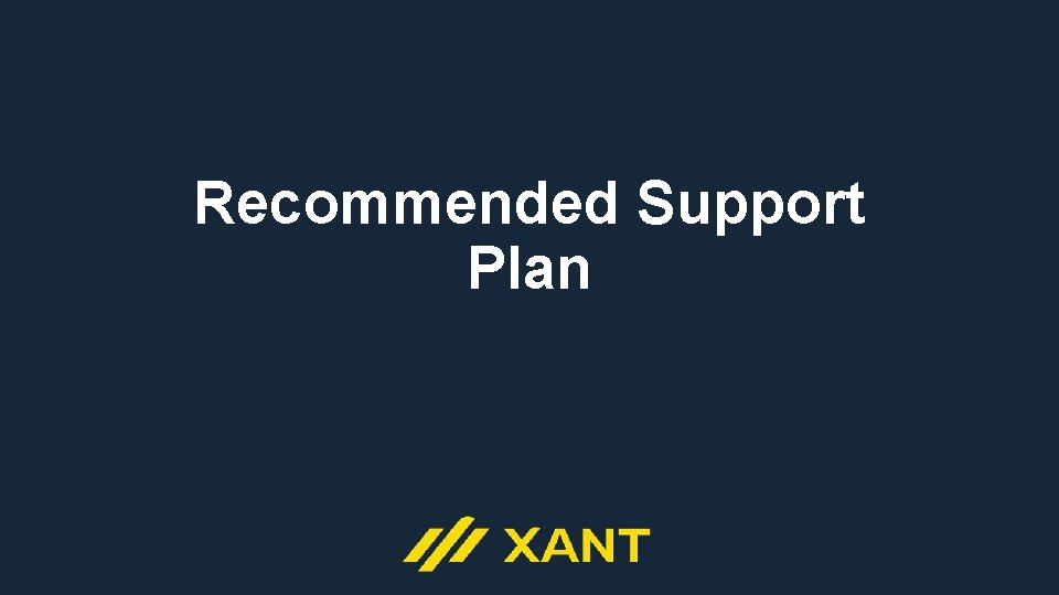 Recommended Support Plan 
