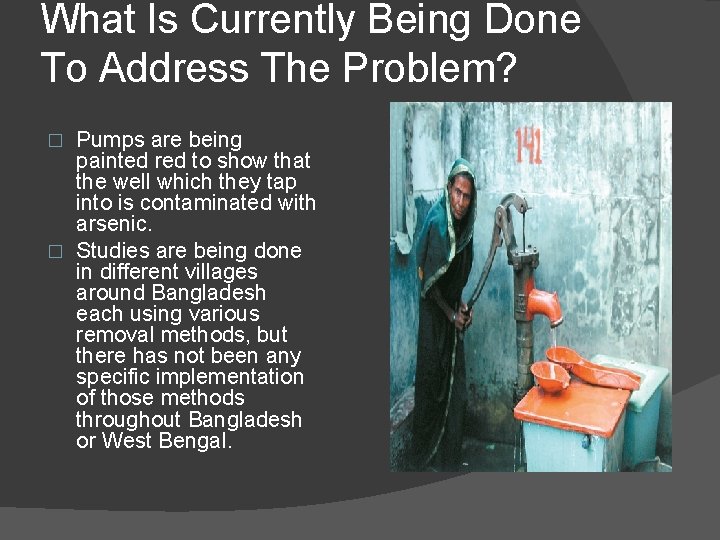 What Is Currently Being Done To Address The Problem? Pumps are being painted red What Is Currently Being Done To Address The Problem? Pumps are being painted red