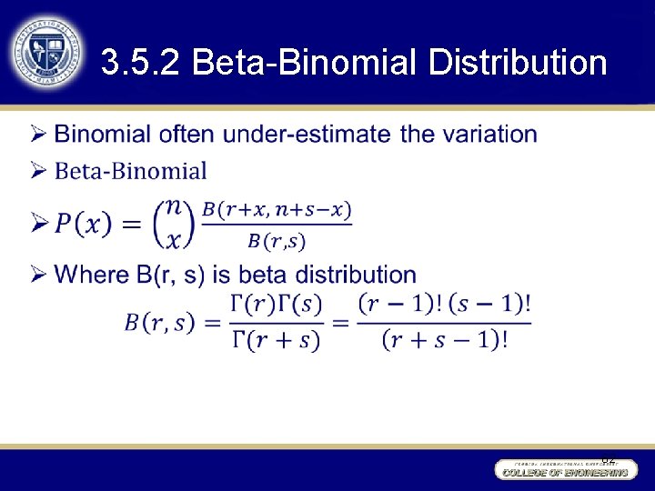 3. 5. 2 Beta-Binomial Distribution • 62 