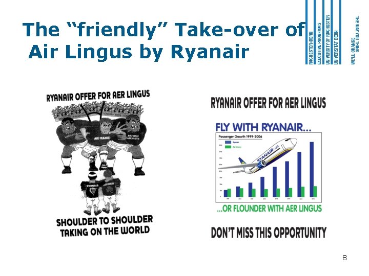The “friendly” Take-over of Air Lingus by Ryanair 8 