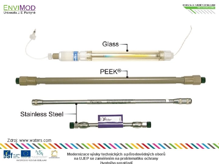 Zdroj: www. waters. com Modernizace výuky technických a přírodovědných oborů na UJEP se zaměřením