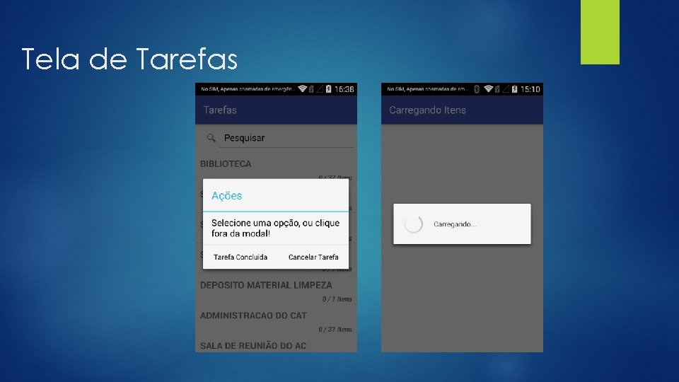Tela de Tarefas 
