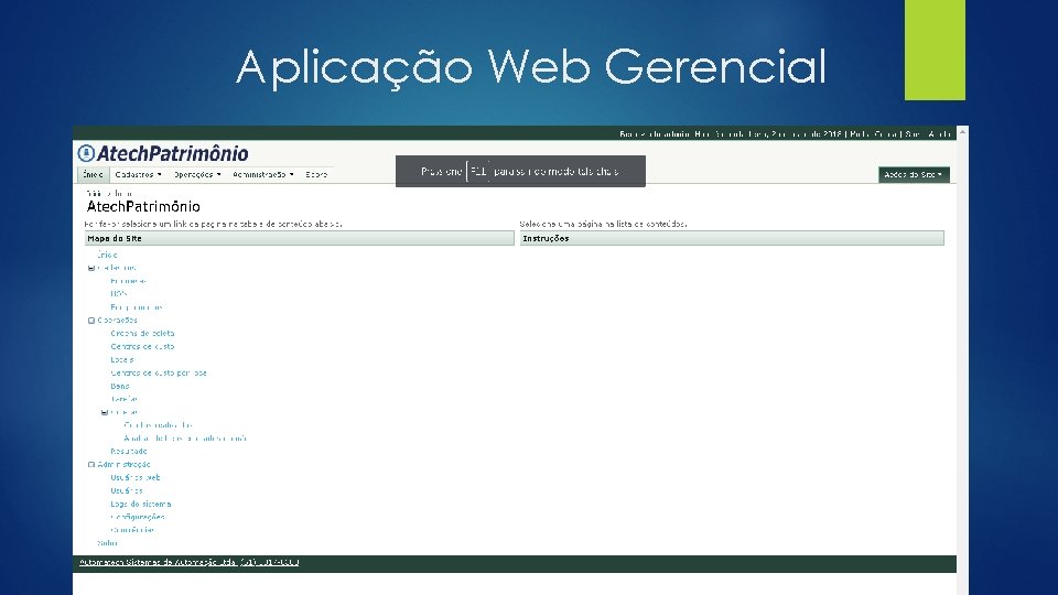 Aplicação Web Gerencial 