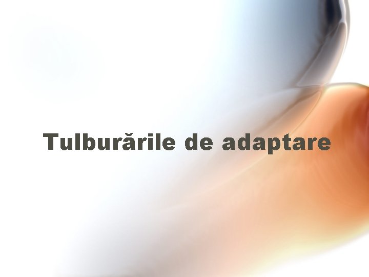 Tulburările de adaptare 