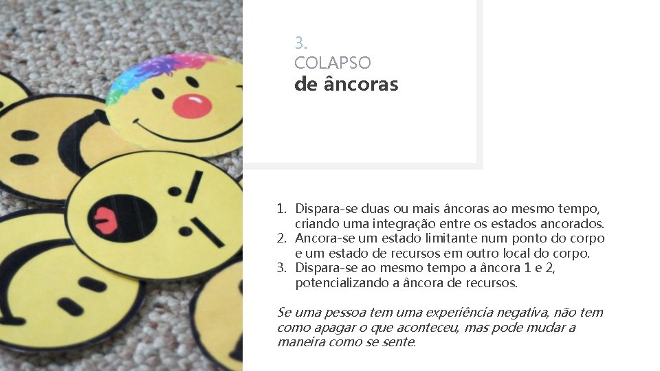 3. COLAPSO de âncoras 1. Dispara-se duas ou mais âncoras ao mesmo tempo, criando