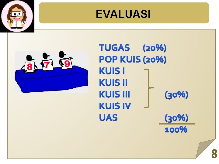 EVALUASI 8 