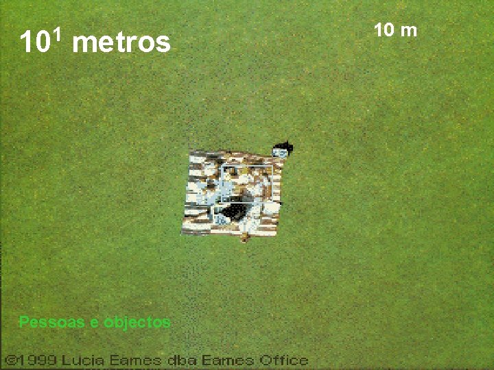 1 10 metros Pessoas e objectos 10 m 