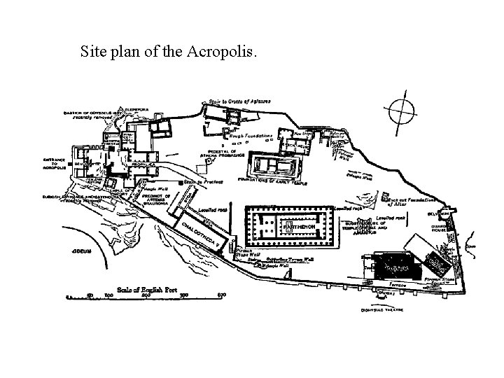 Site plan of the Acropolis. 