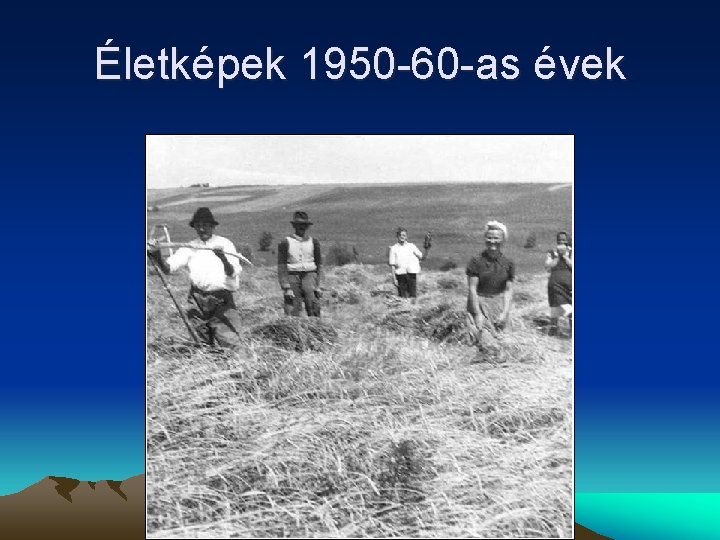 Életképek 1950 -60 -as évek 