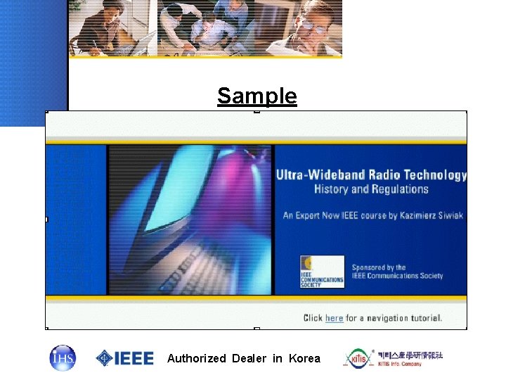 Sample Authorized Dealer in Korea 