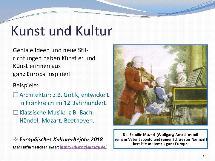 Kunst und Kultur Geniale Ideen und neue Stilrichtungen haben Künstler und Künstlerinnen aus ganz