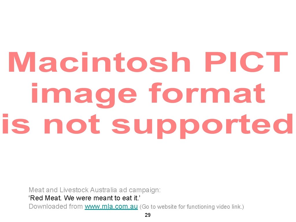 Meat and Livestock Australia ad campaign: ‘Red Meat. We were meant to eat it.