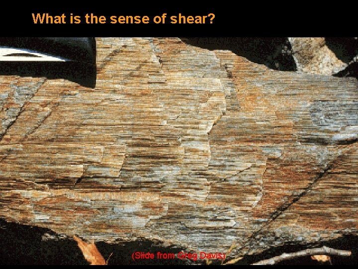 What is the sense of shear? (Slide from Greg Davis) 
