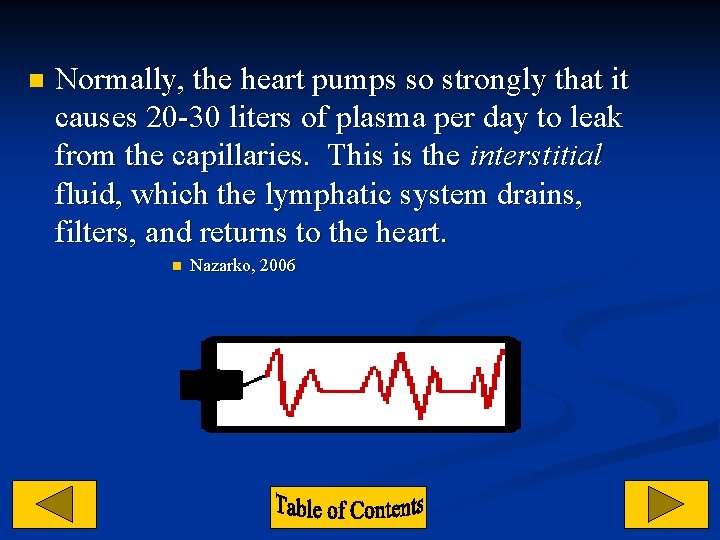 n Normally, the heart pumps so strongly that it causes 20 -30 liters of