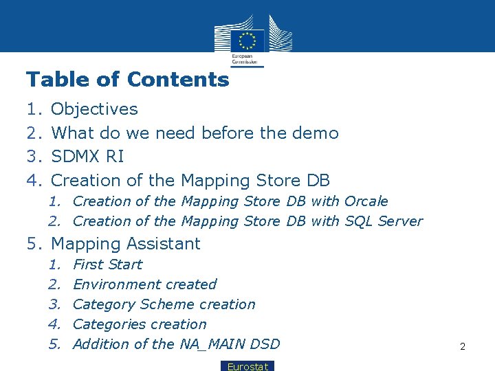 Table of Contents 1. 2. 3. 4. Objectives What do we need before the