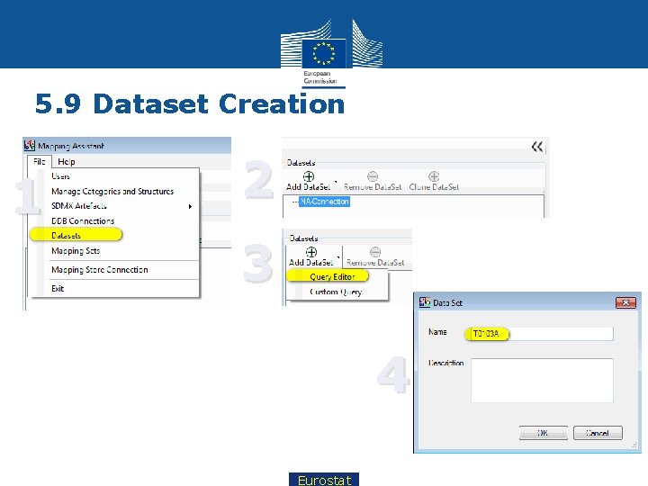 5. 9 Dataset Creation 1 2 3 4 20 Eurostat 