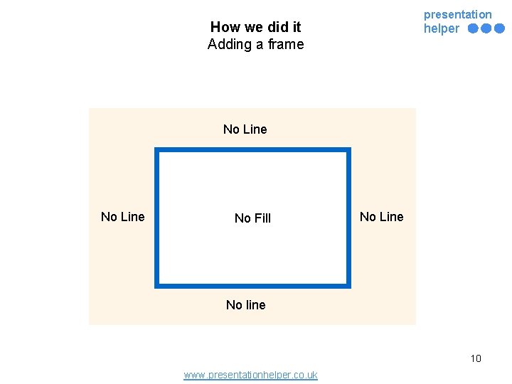 presentation How we did it Adding a frame helper No Line No Fill No