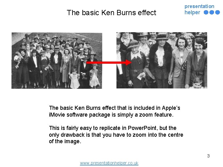 The basic Ken Burns effect presentation helper The basic Ken Burns effect that is