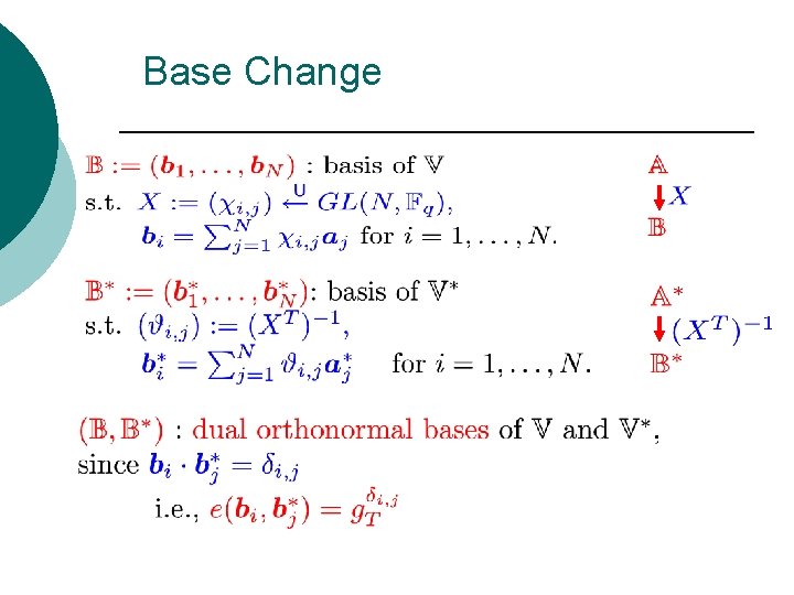 Base Change 