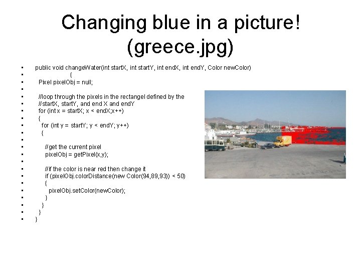 Changing blue in a picture! (greece. jpg) • • • • • • public