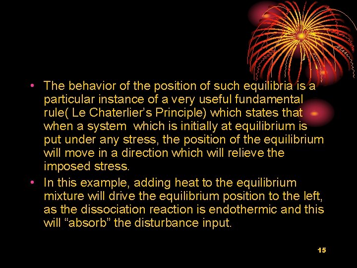  • The behavior of the position of such equilibria is a particular instance