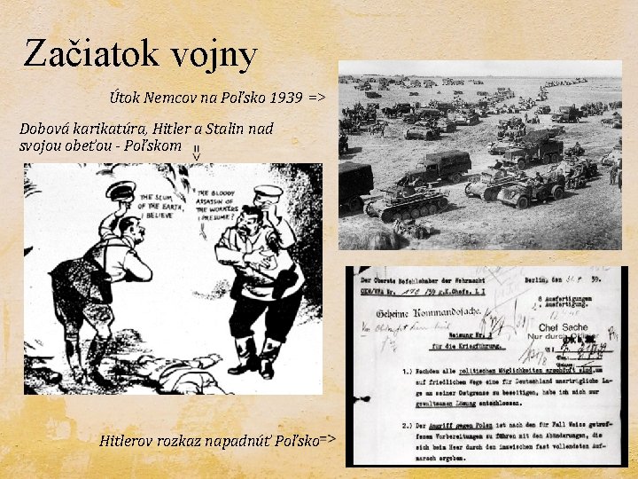 Začiatok vojny Útok Nemcov na Poľsko 1939 => Dobová karikatúra, Hitler a Stalin nad