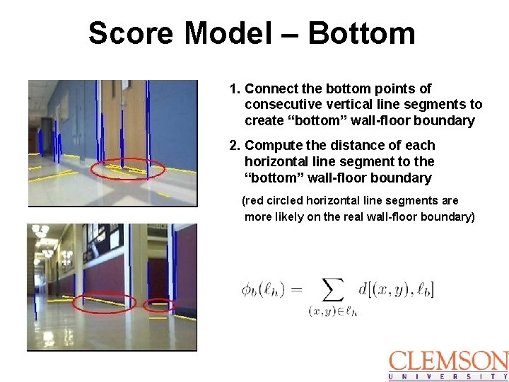 Score Model – Bottom 1. Connect the bottom points of consecutive vertical line segments