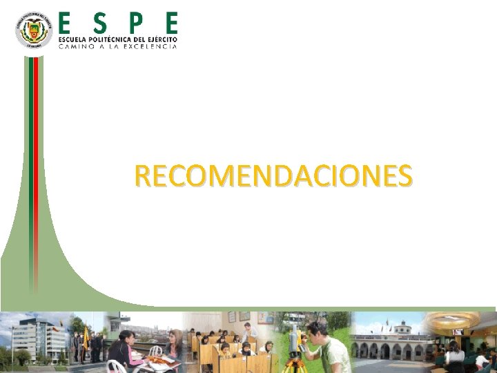 RECOMENDACIONES 