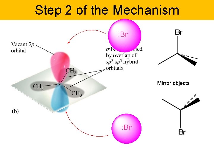 Step 2 of the Mechanism : Br- Mirror objects : Br- 