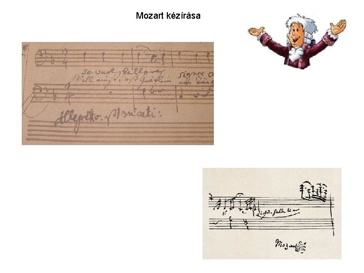 Mozart kézírása 