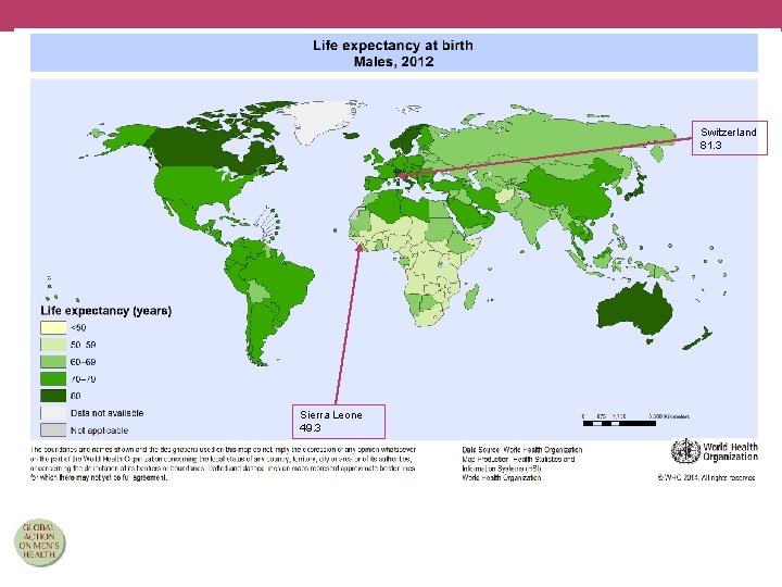 Switzerland 81. 3 Sierra Leone 49. 3 