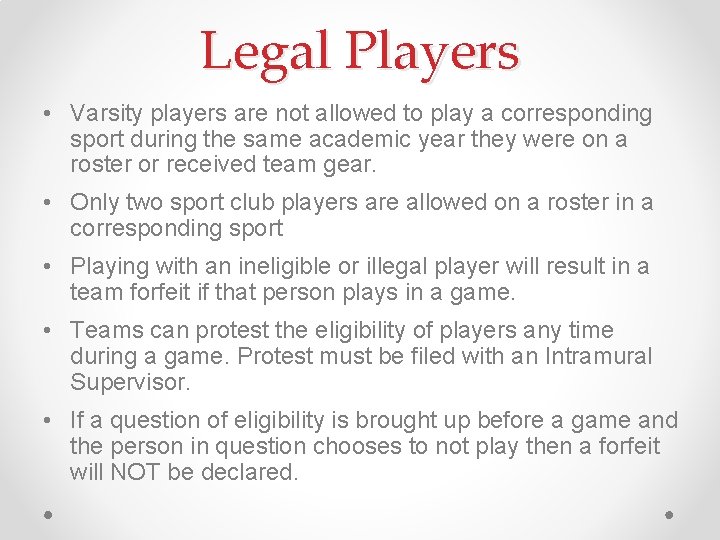 Online Captains Meeting Captains Responsibilities Fill out teams