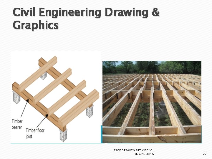 Civil Engineering Drawing & Graphics Single joist floor system Double joist floor system SSCE