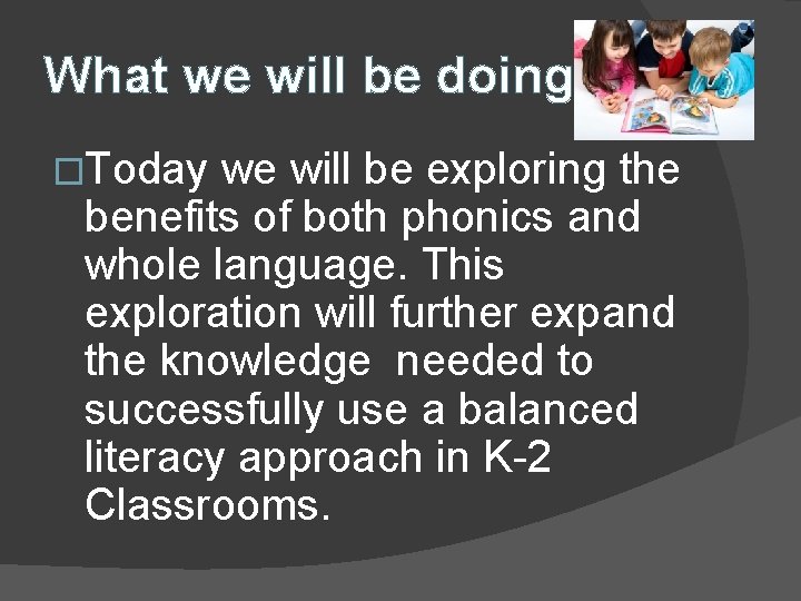 What we will be doing… �Today we will be exploring the benefits of both