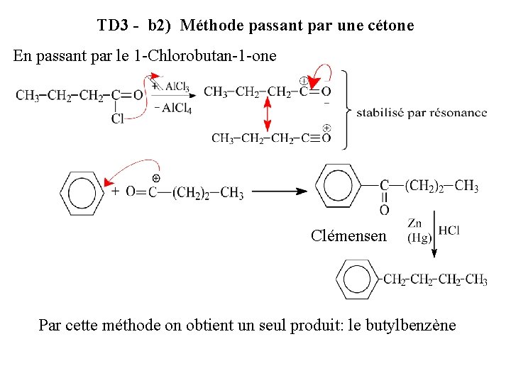 TD 3 - b 2) Méthode passant par une cétone En passant par le