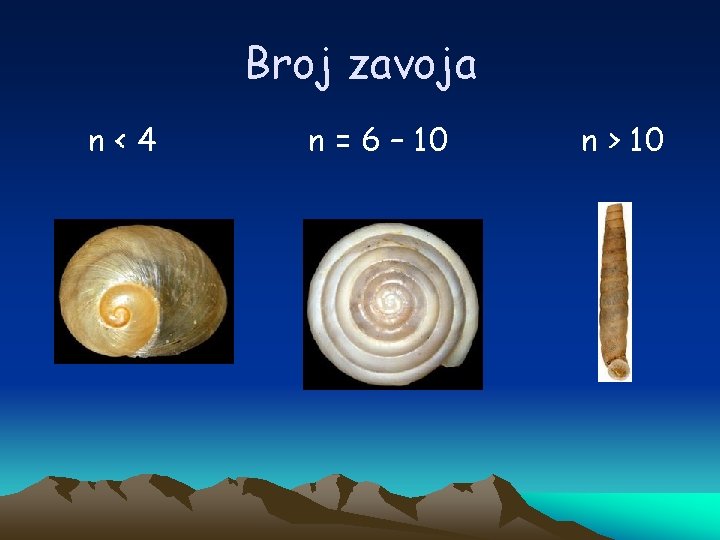 Broj zavoja n<4 n = 6 – 10 n > 10 